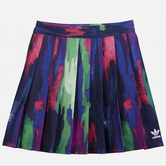 Pharrell Williams adidas Originals Womens Camouflage Tree Pleat Skirt Camo Print - Picture 4 of 10